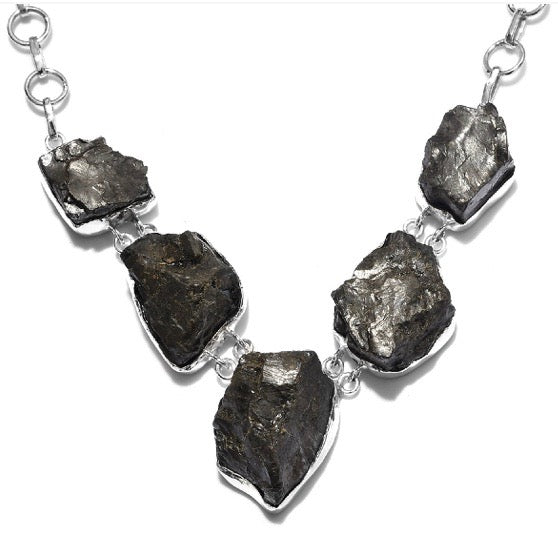 Artisan Crafted Elite Shungite Silver Necklace