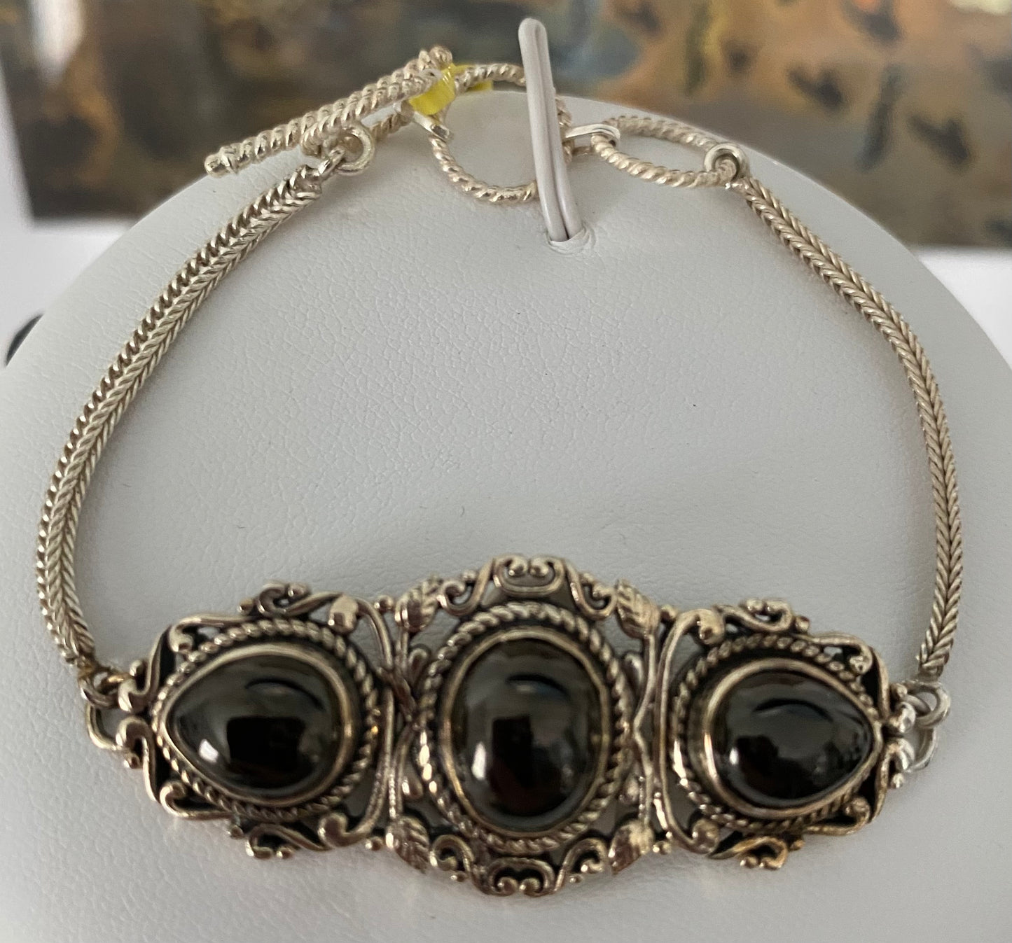 Artisan Crafted Elite Shungite Silver Bracelet