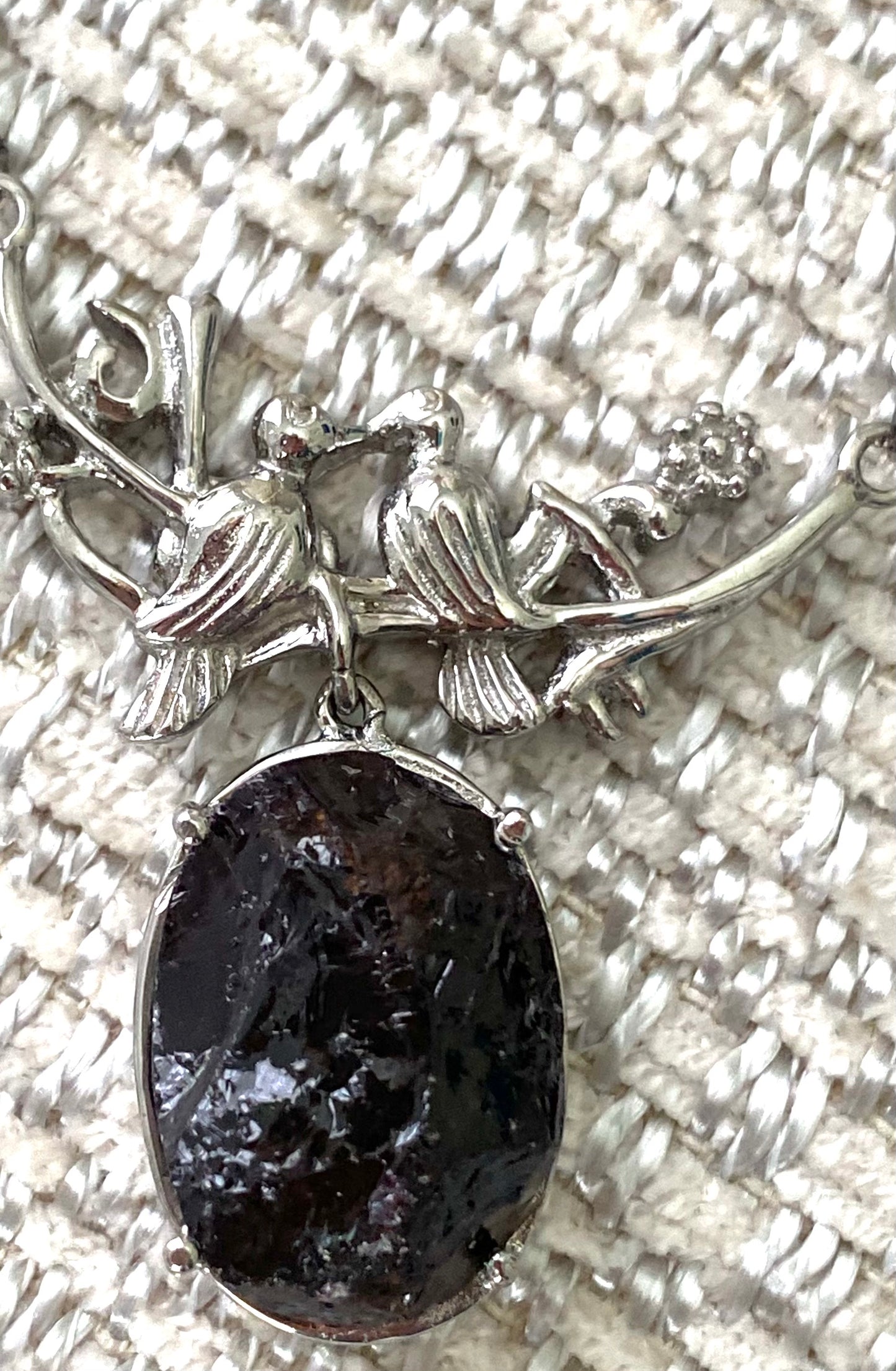 Rough Orissa Rhodolite Garnet Necklace