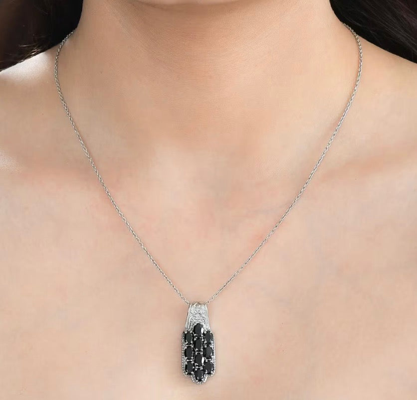 Thai Black Spinel Pendant