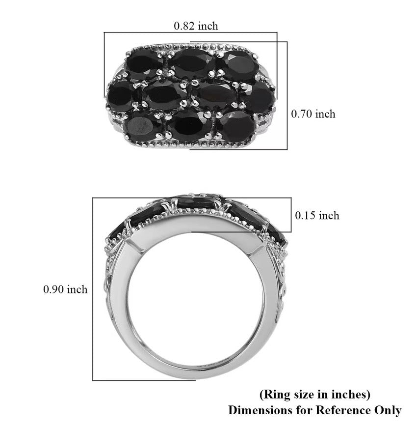 Thai Black Spinel Ring