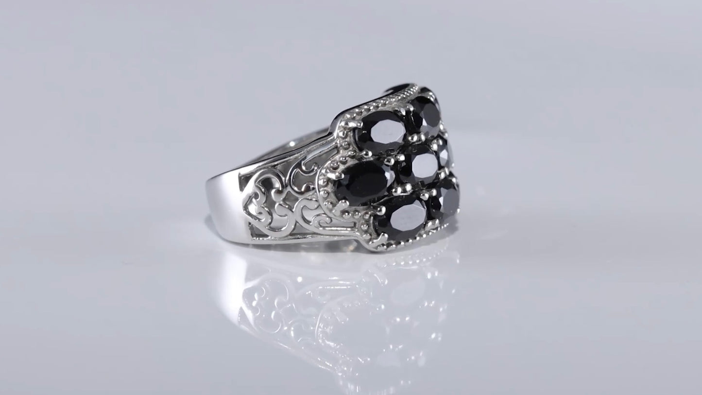 Thai Black Spinel Ring
