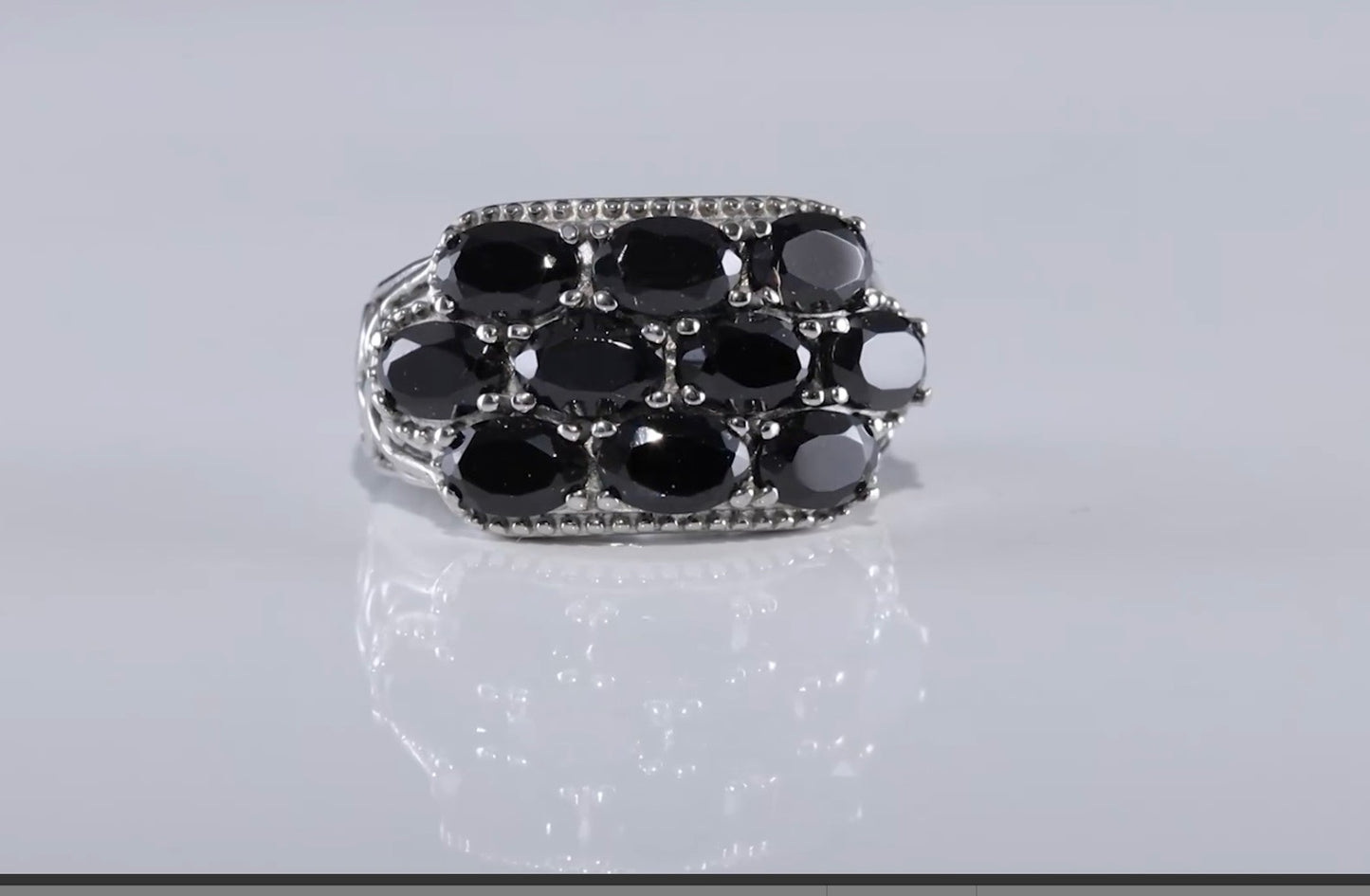 Thai Black Spinel Ring