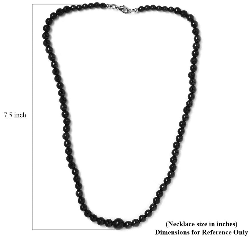 Black Spinel / Agate / Obsidian Necklace