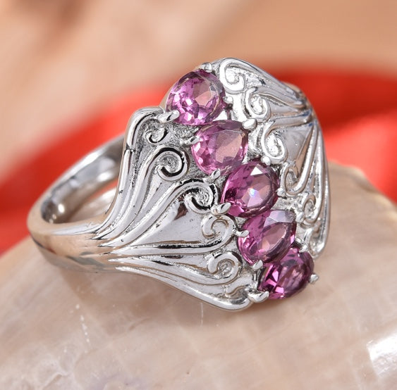 Orissa Rhodolite Garnet Ring