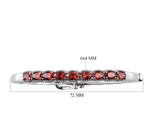 Mozambique Garnet Bangle