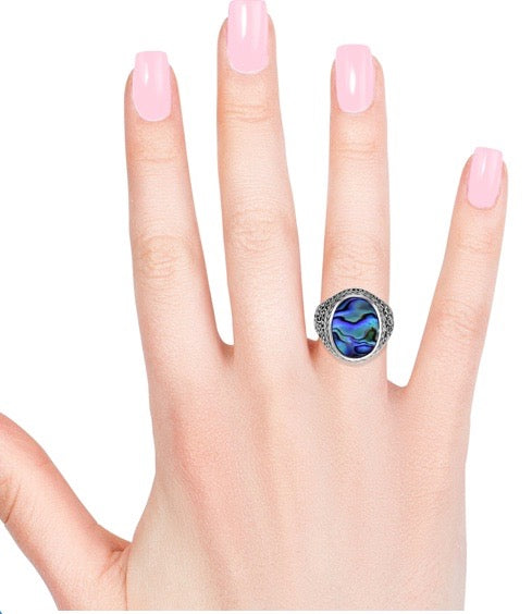 Abalone Shell Ring