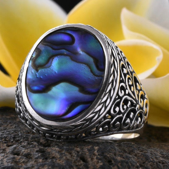 Abalone Shell Ring