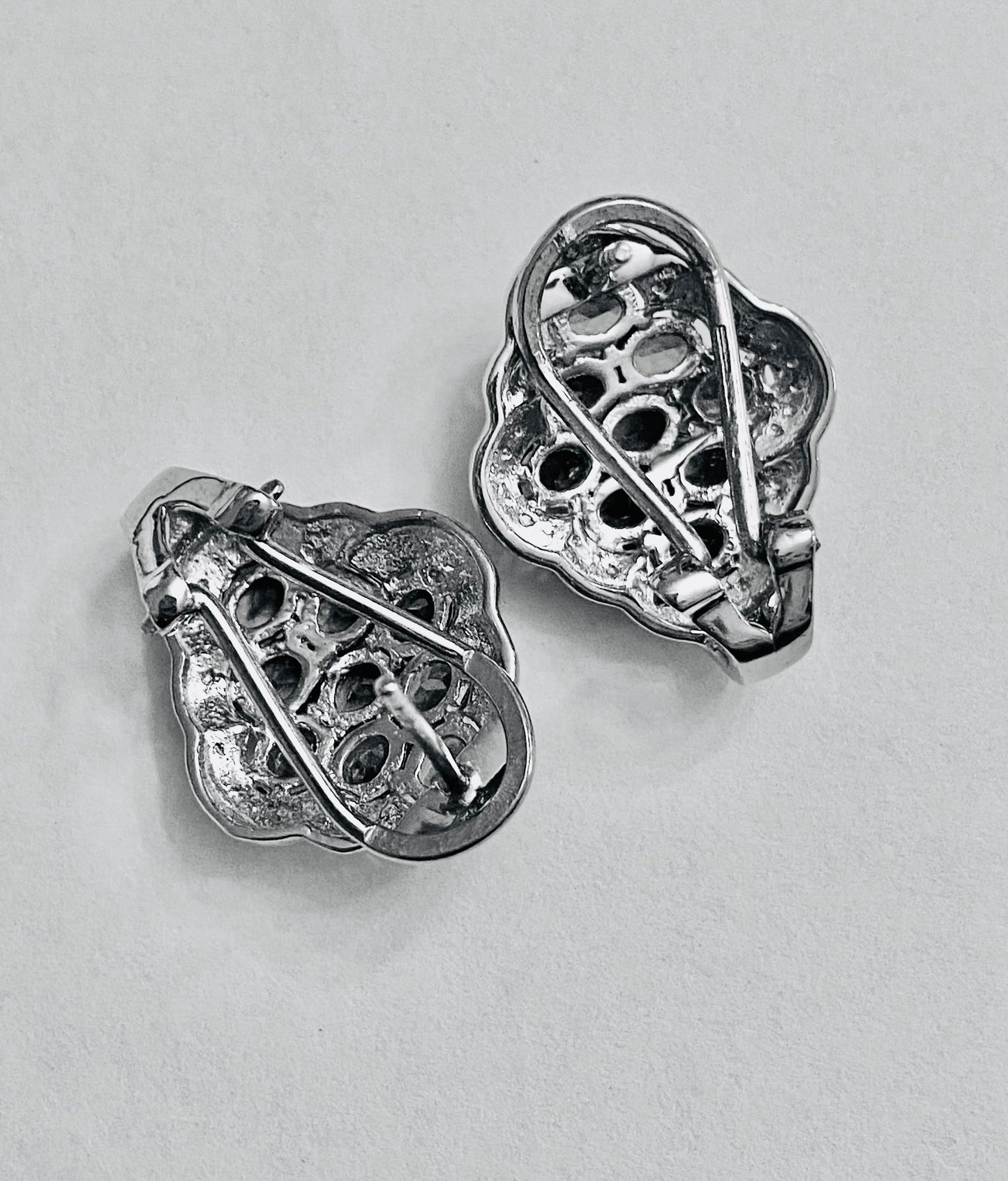 Catalina Kyanite & Diamond Omega Closure Earrings