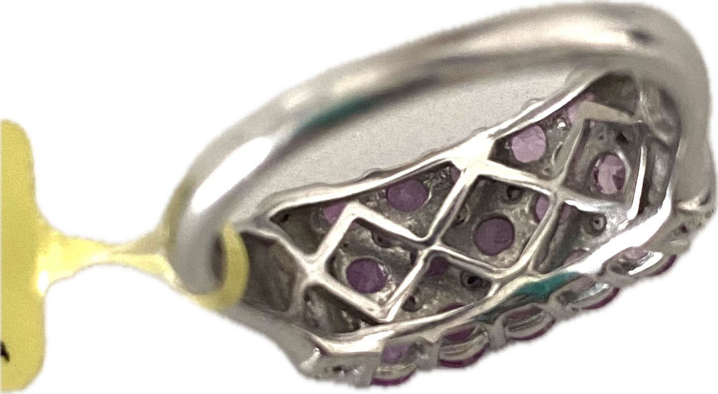 Madagascar Pink Sapphire & Diamond Ring