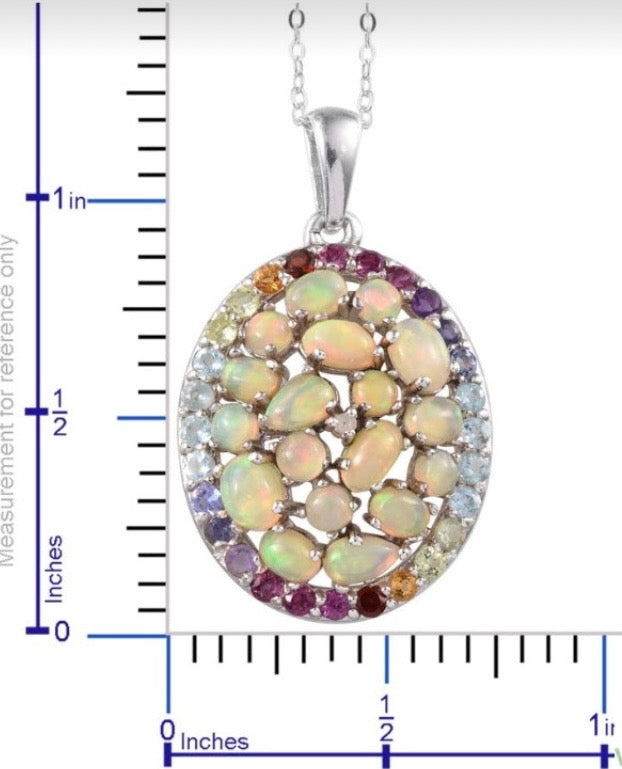 Ethiopian Welo Opal Pendant With Chain