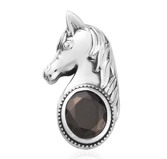 Elite Shungite Horse Silver Pendant