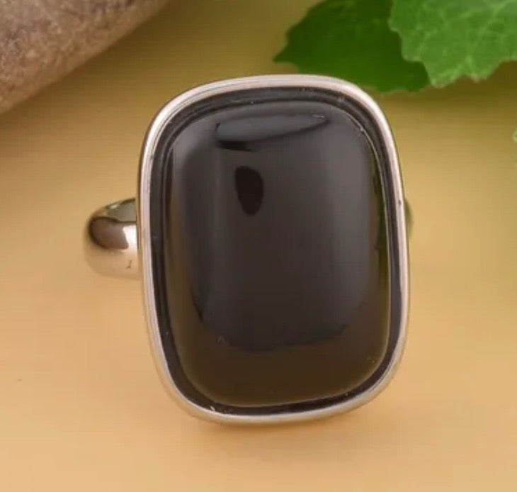 Black Obsidian Ring