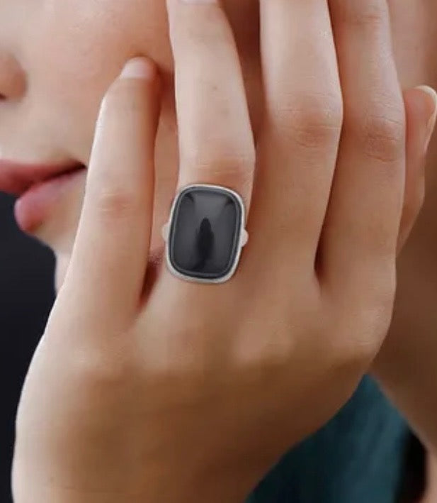 Black Obsidian Ring