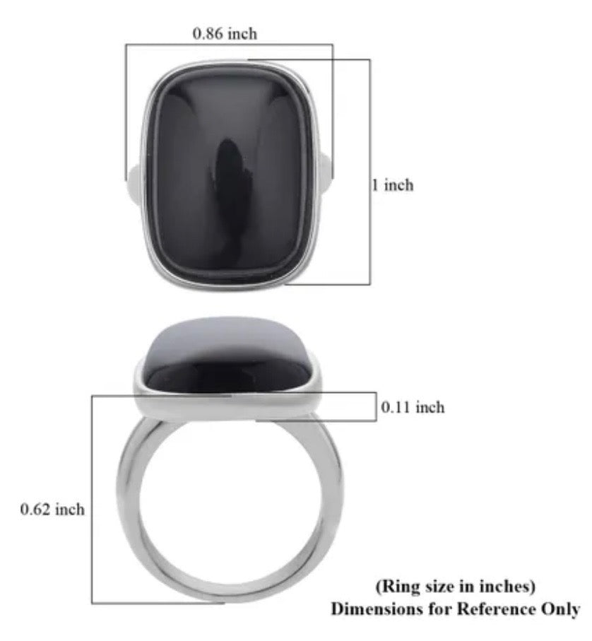 Black Obsidian Ring