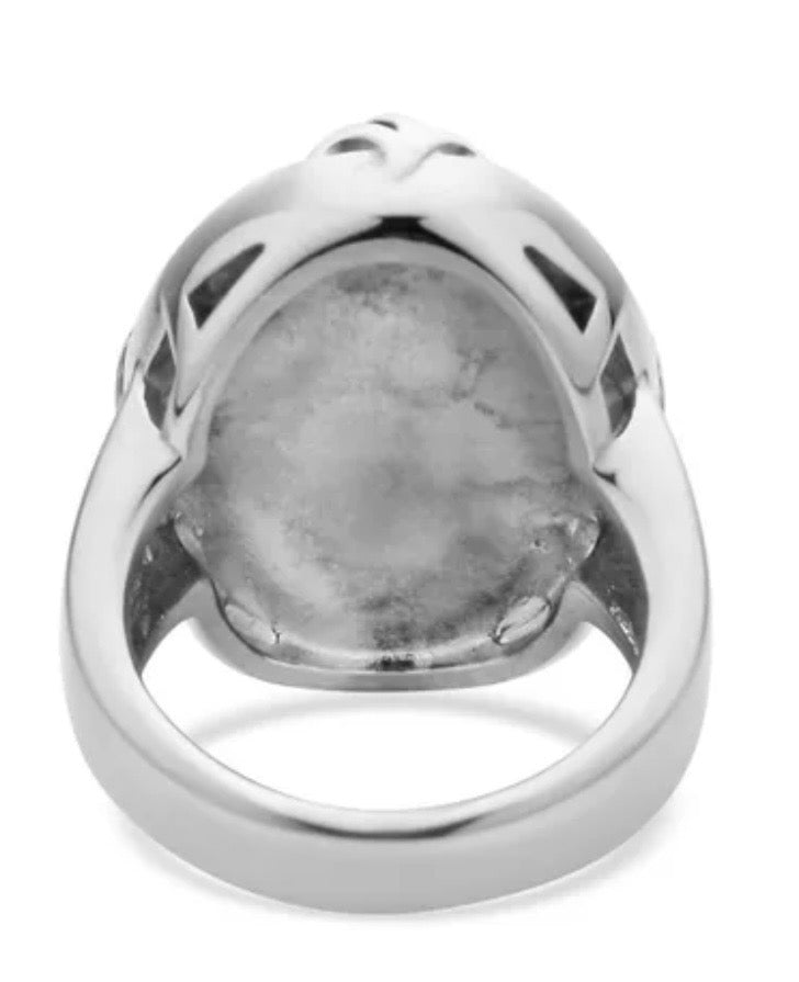 Carnelian Solitaire Ring