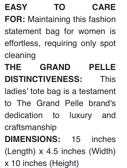 Grand Pelle Handcrafted Genuine Python Bucket Handbag