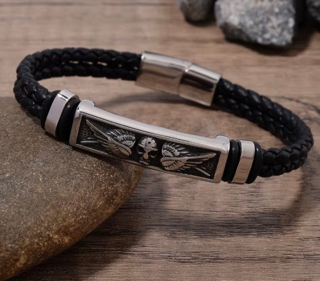 Winged Demon Stainless Steel Bracelet