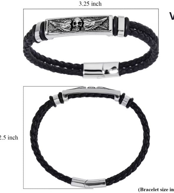 Winged Demon Stainless Steel Bracelet