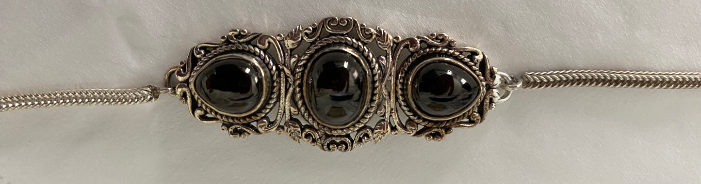 Artisan Crafted Elite Shungite Silver Bracelet