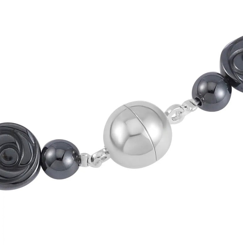 Elite Shungite & Hematite Carved Necklace