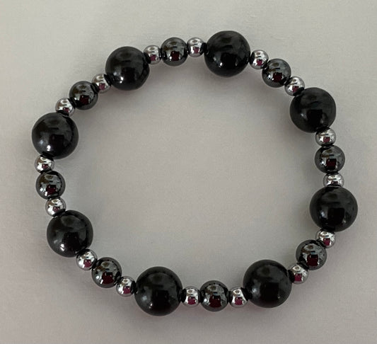 Elite Shungite & Hematite Stretch Bracelet