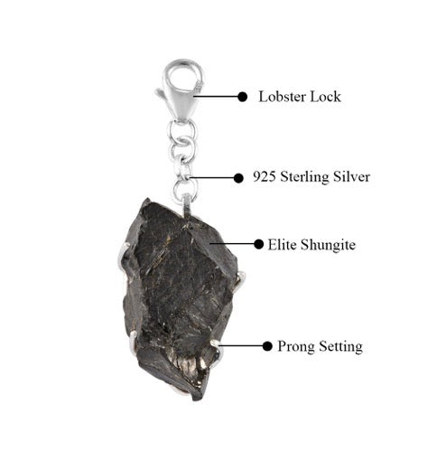 Artisan Crafted Rough Cut Elite Shungite Charm