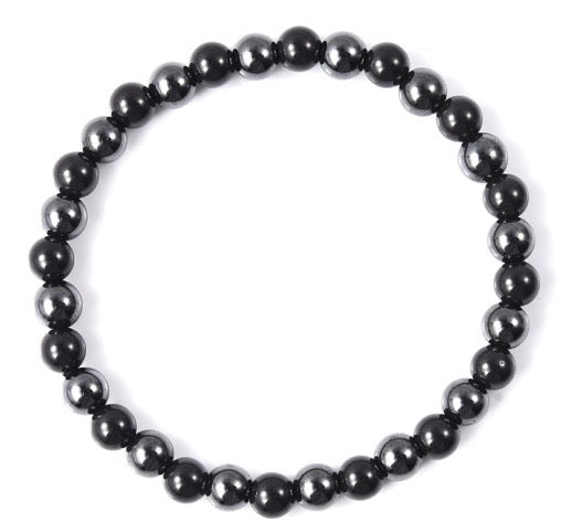 Elite Shungite & Hematite Magnetic Stretch Bracelet