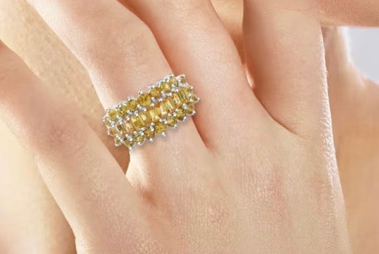 Madagascar Yellow Sapphire Sterling Silver Ring