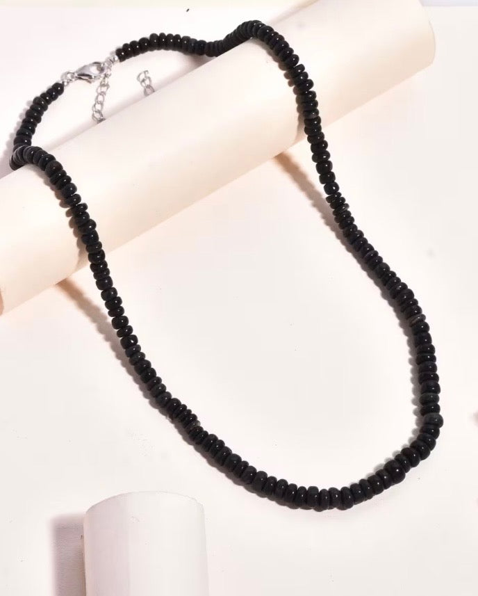 Elite Shungite Rondelle Beaded Necklace