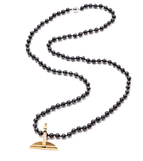Elite Shungite Beaded Necklace Magnetic Closure
