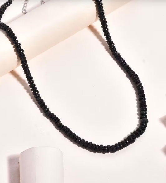 Elite Shungite Rondelle Beaded Necklace