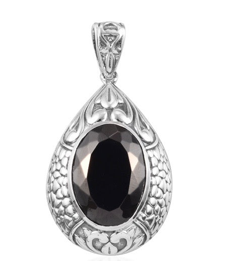 Artisan Crafted Elite Shungite Silver Pendant