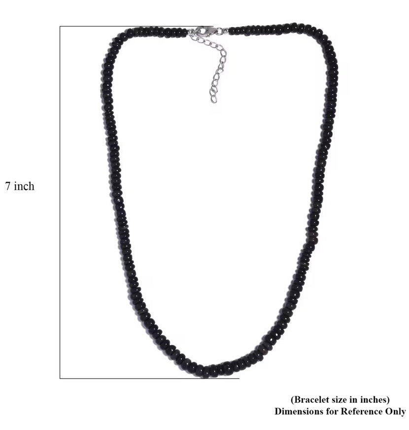 Elite Shungite Rondelle Beaded Necklace