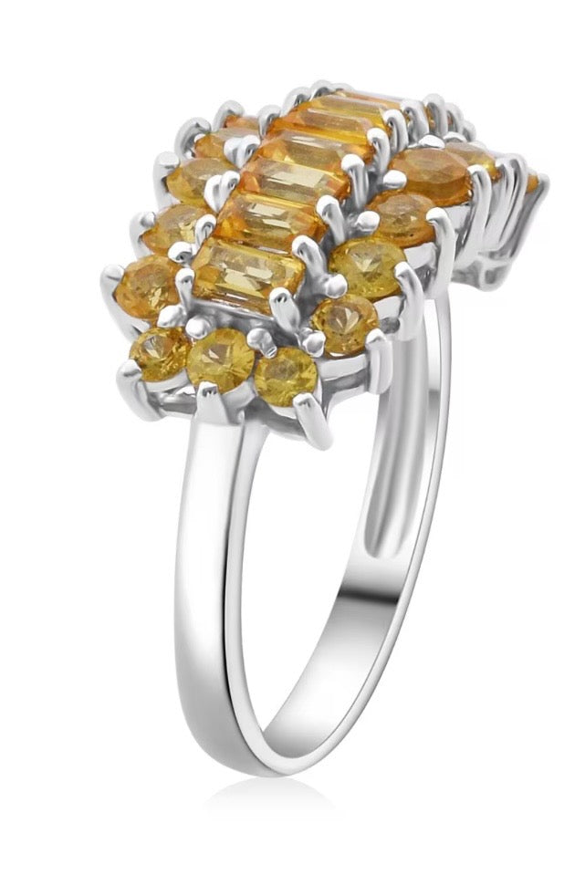 Madagascar Yellow Sapphire Sterling Silver Ring