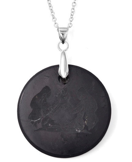 Elite Shungite Gemini (Zodiac) Pendant With Chain