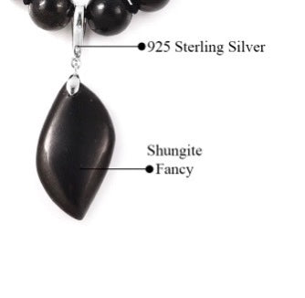Elite Shungite Silver Enhancer Pendant