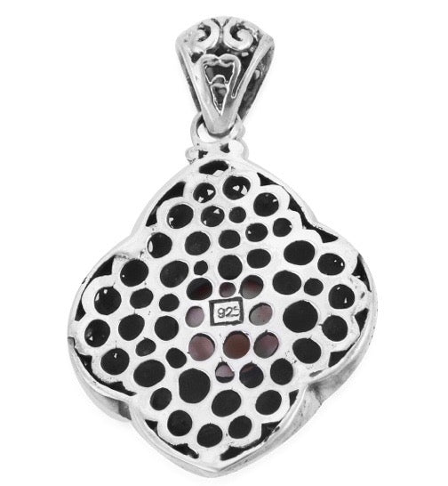 Pink Mabe Pearl Pendant In Sterling Silver