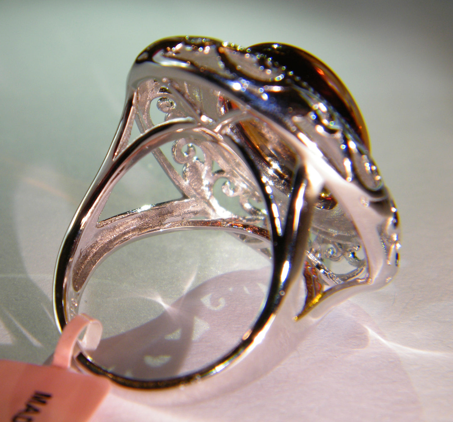 Baltic Amber Cabochon Ring