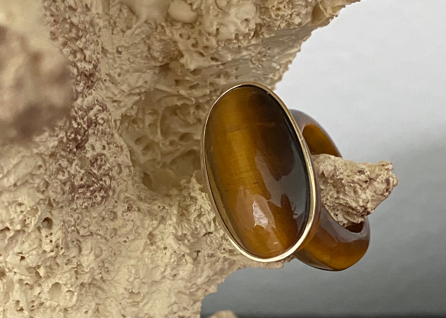 African Tiger's Eye Ring