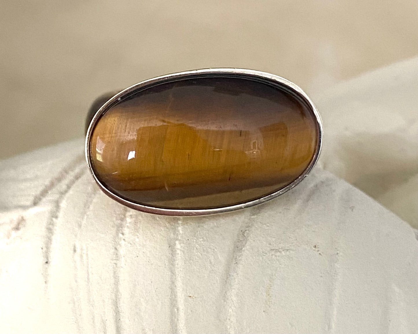 African Tiger's Eye Ring