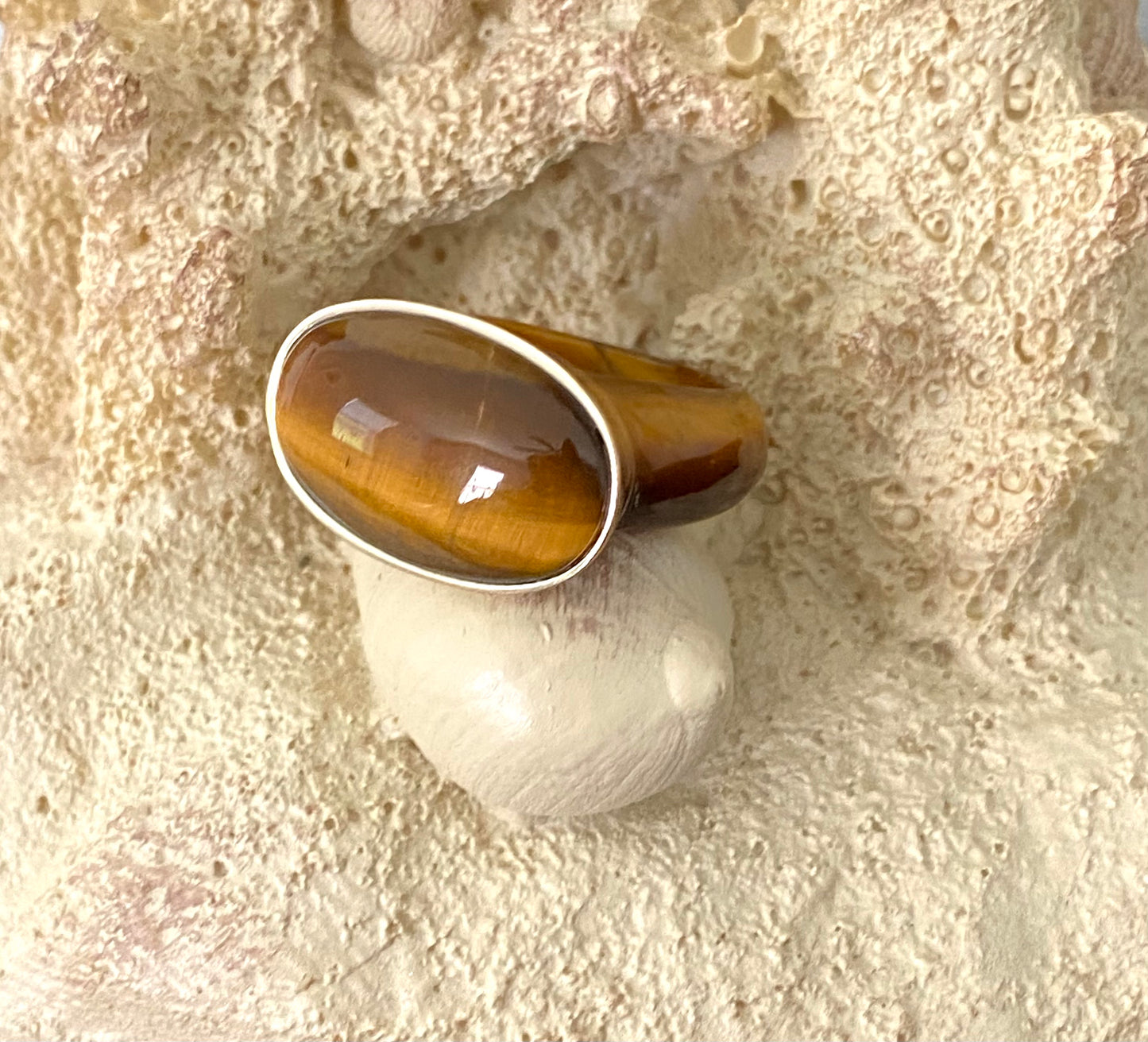 African Tiger's Eye Ring