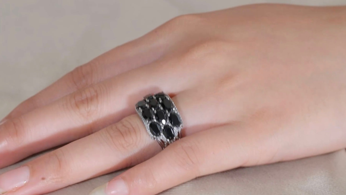 Thai Black Spinel Ring