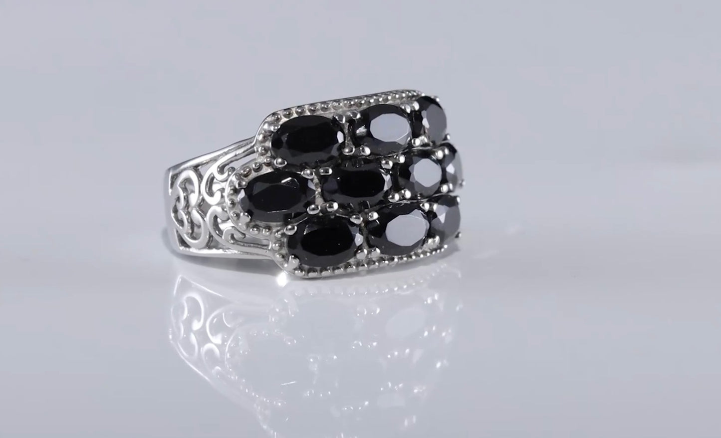 Thai Black Spinel Ring