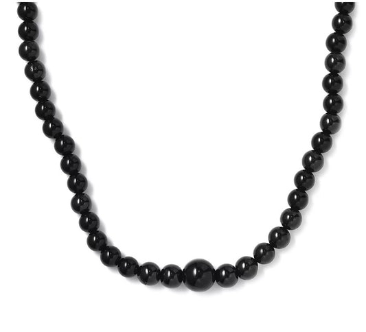Black Spinel / Agate / Obsidian Necklace