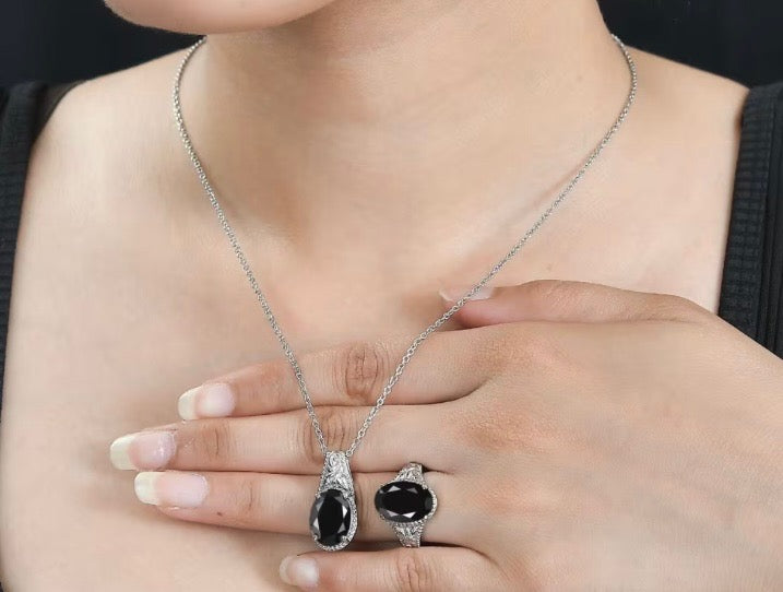Thai Black Spinel 3 Piece Set