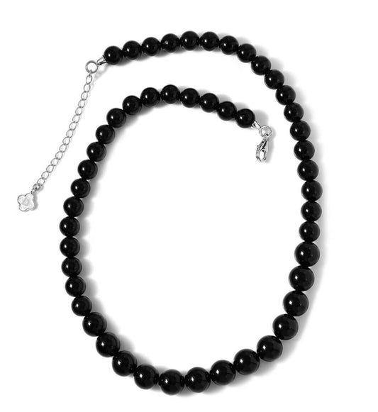 Australian Black Tourmaline Bead Necklace