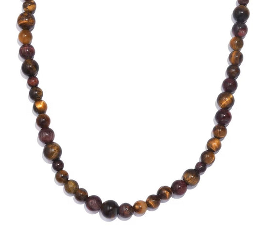 Tiger's Eye Beaded Necklace
