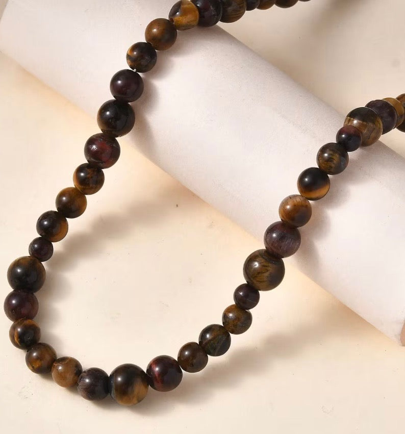 Tiger's Eye Beaded Necklace