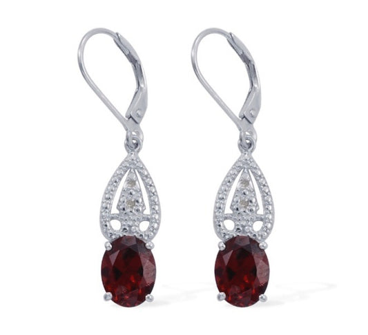 Mozambique Garnet Earrings